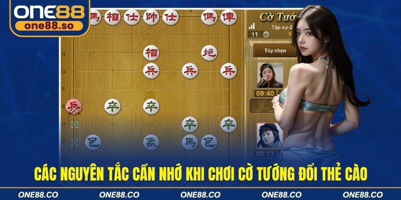 Các nguyên tắc cần nhớ khi chơi cờ tướng đổi thẻ cào
